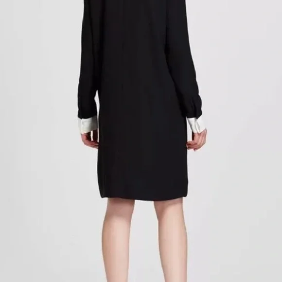 Victoria Beckham for Target Women's Black Collared Dress-Rabbit Collar XS - Picture 4 of 7
